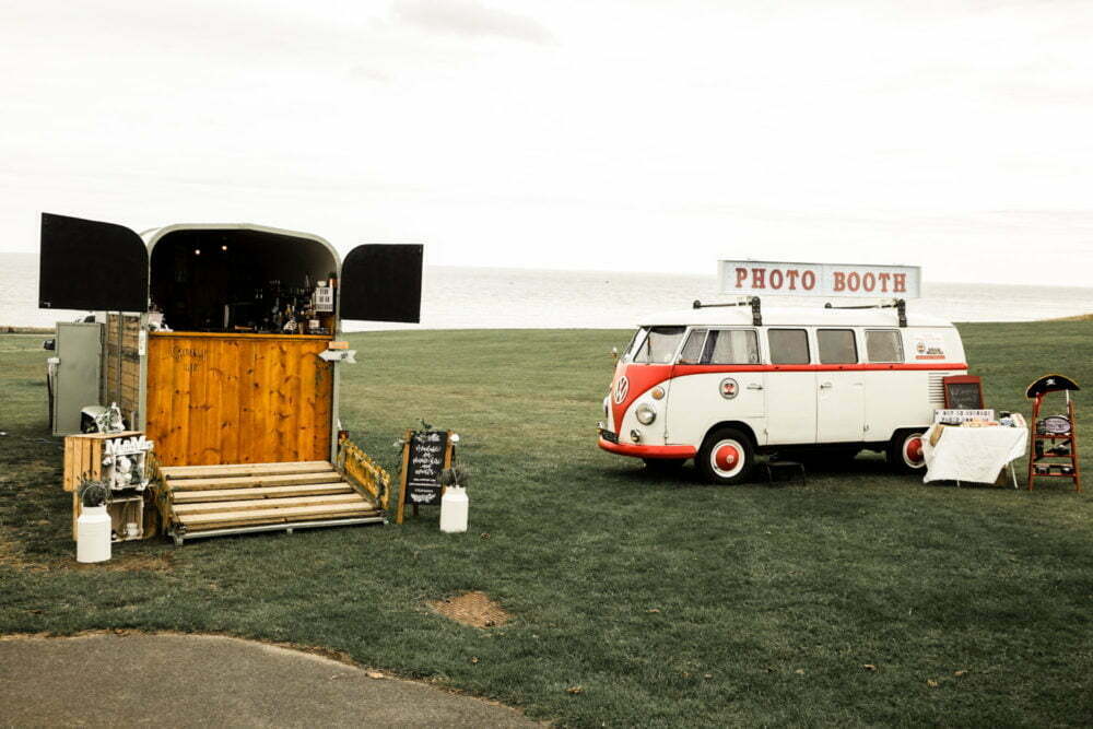 Coverted Horse Box Gin Bar and VW Splitscreen Photobooth at Seaside Sunderland North East Coast