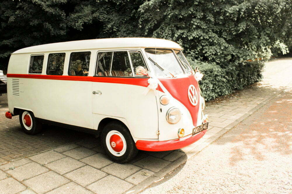 Vintage Classic VW Campervan Wedding Day