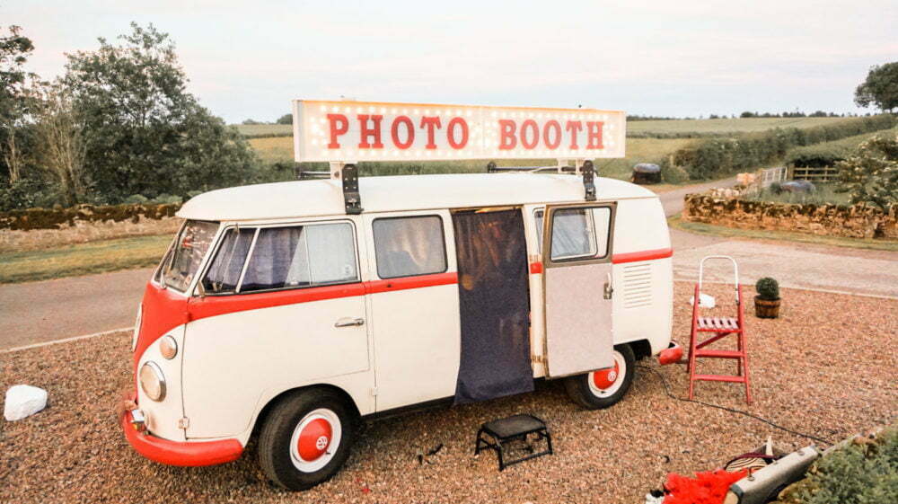 VW Camper Van Photo Booth at Doxford Barns Wedding North East