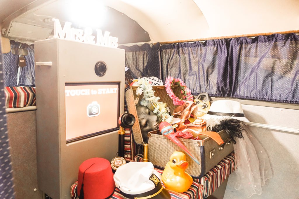 Outdoor Photo Booth New Close Farm Inside the campervan photo booth