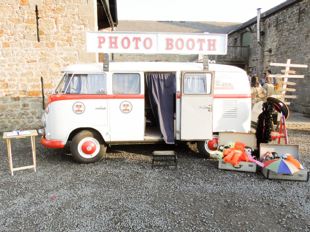 high house farm brewery wedding photo booth Campervan Photobooth at brewery wedding