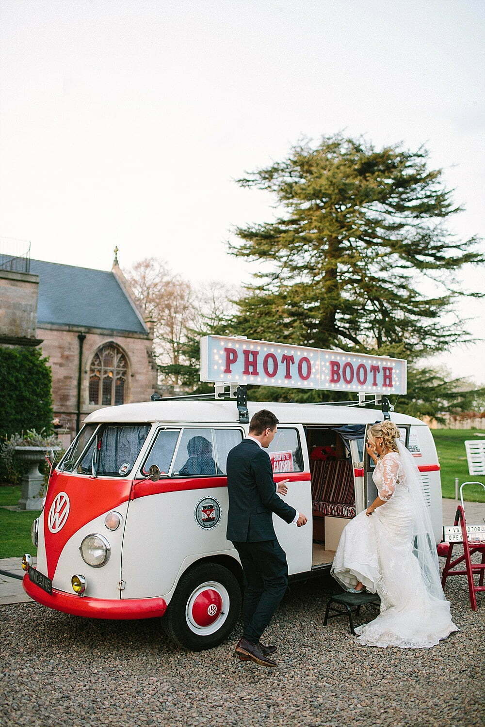 Wedding Party Photo Booth North East In VW Camper Van