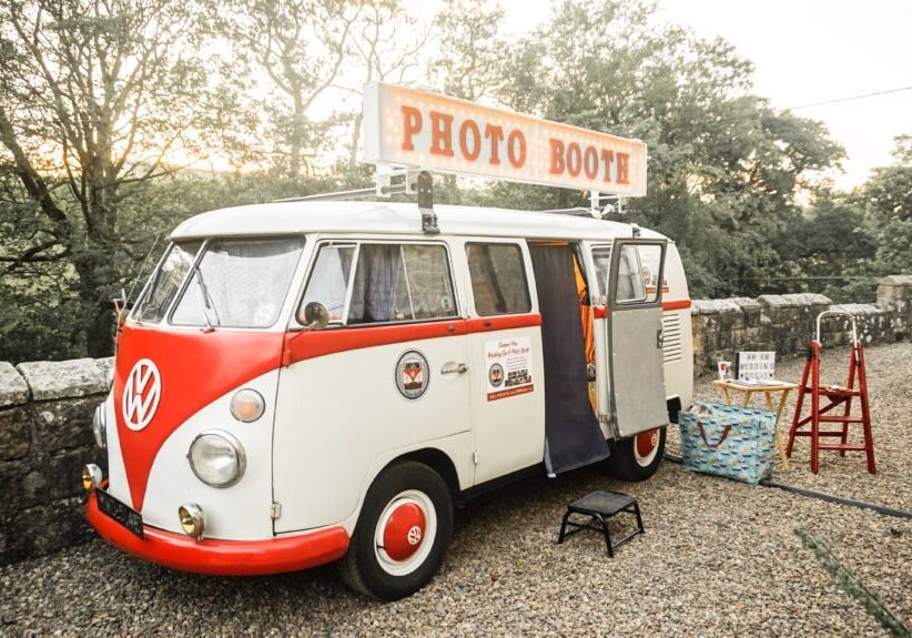 VW Campervan Photo Booth at Brinkburn Northumberland
