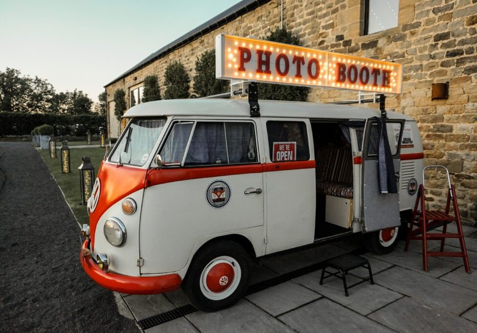 VW Camper Photo Booth At Wedding